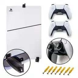 Falabella Soporte de Pared para ps5 SLIM CON LECTOR + 2 SOPORTES DE CONTROL oferta