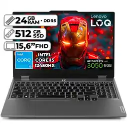 Falabella Portátil Gamer LOQ Intel Core i5-12450HX RTX 3050 24GB RAM 512GB SSD 15.6” FHD oferta