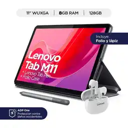 Falabella TABLET M11 ANDROID 13 WIFI 8GB RAM 128GB + CASE + AUDÍFONOS E310 oferta
