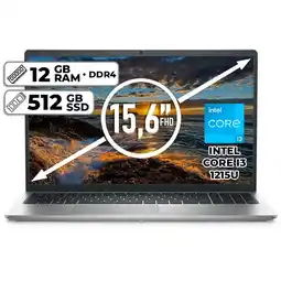 Falabella PORTÁTIL INSPIRON 3520 INTEL CORE I3 1215U 512GB SSD 12GB RAM 15,6 FHD PLATINUM SILVER oferta