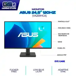 Falabella MONITOR 25 120HZ - 1MMS / PANEL IPS - FHD - VA259HGA Eye Care oferta