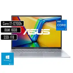 Falabella Portatil vivobook Intel Core I7 12700h RAM 16gb SSD 1tb Win11 Home oferta