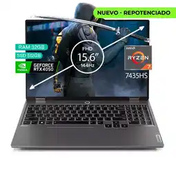 Falabella Portátil Gamer LOQ AMD RYZEN 7 7435hs 32gb Ram Ssd 512 Gb 15.6 FHD Ips 144hz Rtx 4050 6GB oferta