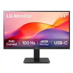 Falabella Monitor Curvo 24 24U421A-B FHD HDMI USB-C 100Hz oferta