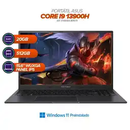 Falabella Portátil Vivobook 16 X1605VA / i9-13900H / 20GB RAM / 512GB SSD oferta