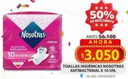 Ara Nosotras toallas higiénicas antibacterial oferta