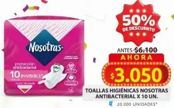 Ara Nosotras toallas higiénicas antibacterial oferta