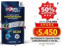 Ara Edén detergente líquido concentrado oferta