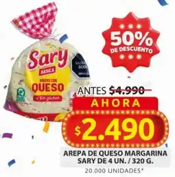 Ara Sary arepa de queso margarina oferta