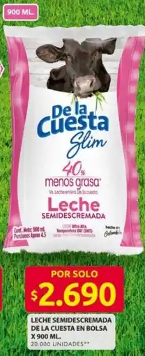 Ara Leche semidescremada de la cuesta en bolsa oferta