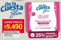 Ara De la cuesta queso mozzarella slim oferta
