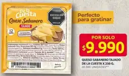Ara De la cuesta queso sabanero tajado oferta