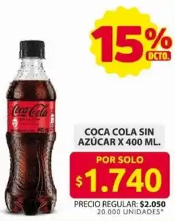 Ara Coca cola sin azúcar oferta