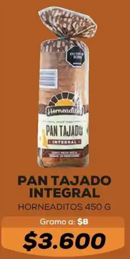 Tiendas D1 Pan tajado integral horneaditos oferta