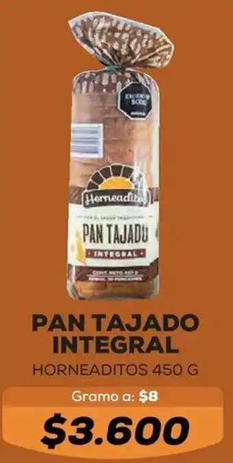 Tiendas D1 Pan tajado integral horneaditos oferta
