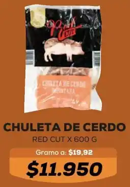 Tiendas D1 Chuleta de cerdo red cut oferta