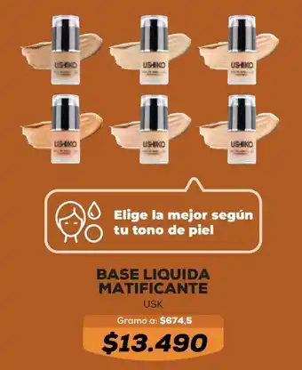 Tiendas D1 Base liquida matificante oferta