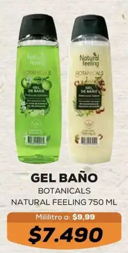 Tiendas D1 Natural feeling botanicals gel baño oferta