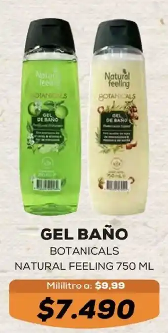 Tiendas D1 Natural feeling botanicals gel baño oferta