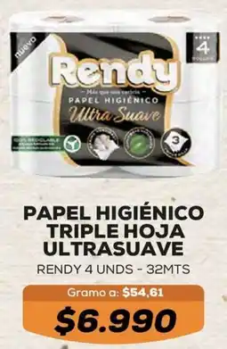 Tiendas D1 Papel higiénico triple hoja ultrasuave oferta