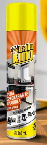 Tiendas D1 Espuma desengrasante brilla king oferta