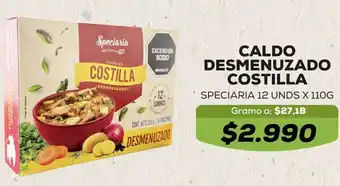 Tiendas D1 Caldo desmenuzado costilla speciaria oferta