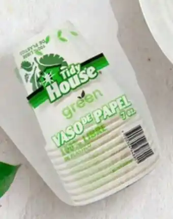 Tiendas D1 Vaso papel tidy house oferta