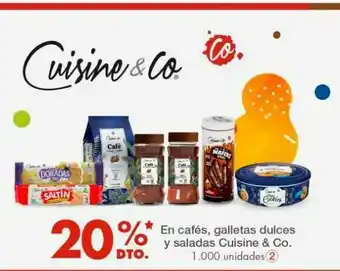 Metro En cafés, galletas dulces y salaas cuisine & co. oferta