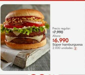 Metro Súper hamburguesas oferta