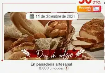 Metro En panadería artesanal oferta