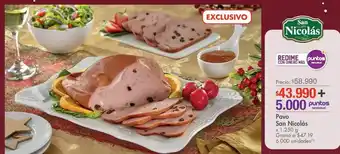 Metro Pavo san nicolás 1250g oferta