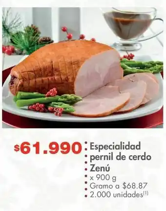 Metro Especialidad pernil de cerdo zenú 900g oferta