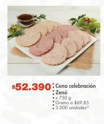 Metro Cena celebración zenú 750g oferta
