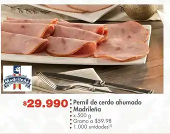 Metro Pernil de cerdo ahumado madrileña 500g oferta