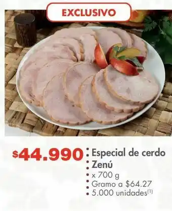 Metro Especial de cerdo zenú 700g oferta