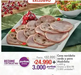 Metro Cena navideña cerdo y pavo madrileña 600g oferta