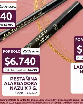 Ara Pestañina Alargadora Nazu x 7g oferta