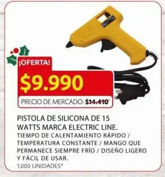 Ara Pistola de Silicona de 15 Watts Marca Electric Line oferta