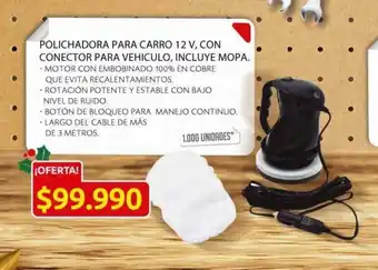 Ara Polichadora para carro 12 V, Con Conector Para Vehiculo, Incluye Mopa oferta