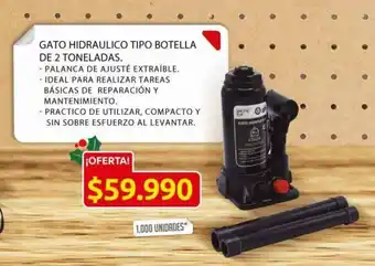 Ara Gato Hidraulico Tipo Botella de 2 Toneladas oferta