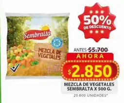 Ara Mezcla de vegetales sembralta oferta