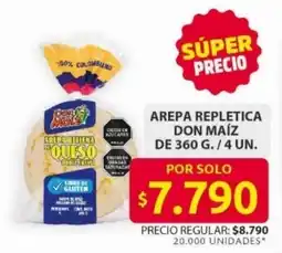 Ara Don Maíz arepa repletica oferta