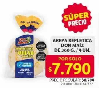 Ara Don Maíz arepa repletica oferta
