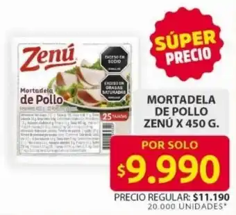 Ara Zenú Mortadela de Pollo oferta