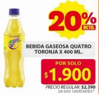 Ara Quatro toronja bebida gaseosa oferta