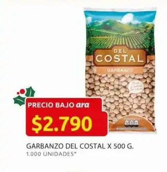 Ara Garbanzo del Costal x 500 G oferta