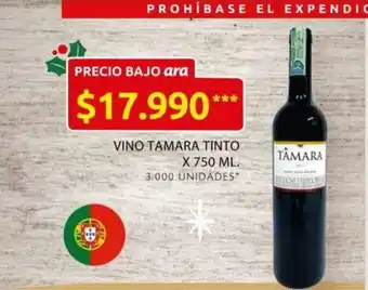 Ara Vino Tamara Tinto x 750 ML oferta