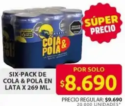 Ara Six-pack de cola & pola en lata oferta