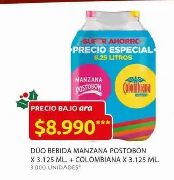 Duo Bebida Manzana Postobon x 3125 ML + Colombiana x 3125 ML