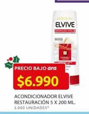 Ara Acondicionador Elvive Restauracion 5 x 200 ML oferta